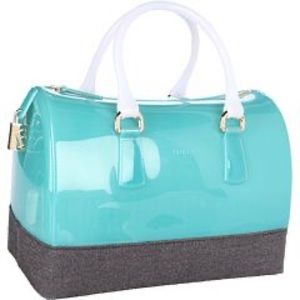 Furla Candy Handbag With Denim